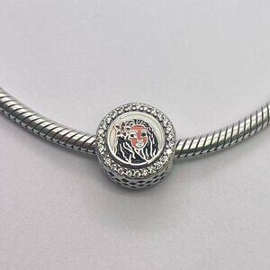 Disney Parks Exclusive Pandora Charm Princess Moana Double Sided Floral